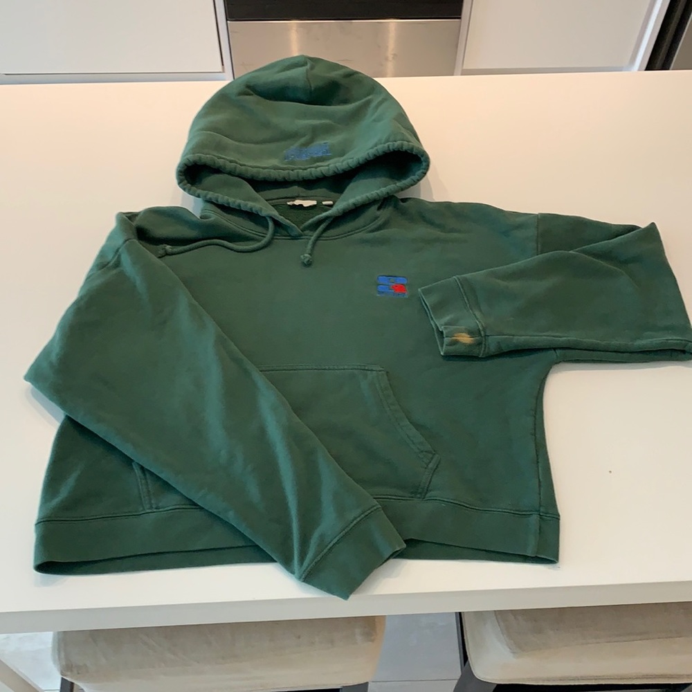 Cropped TNA Green Hoodie
